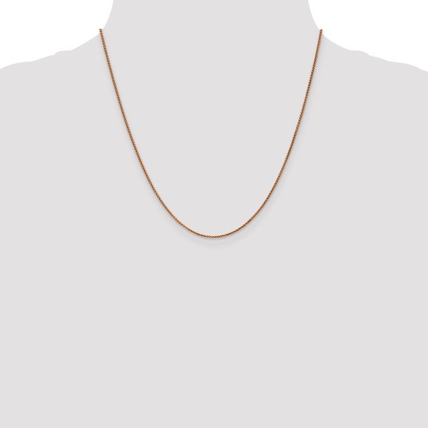 Leslie's 14K Rose Gold 1.2mm Spiga Chain - Image 4