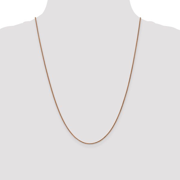 Leslie's 14K Rose Gold 1.2mm Spiga Chain - Image 4