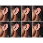 Round 4-Prong Lightweight Stud Earrings - Image 3