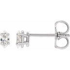 Marquise 4-Prong Lightweight Stud Earrings
