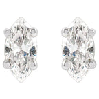 Marquise 4-Prong Lightweight Stud Earrings - Image 2