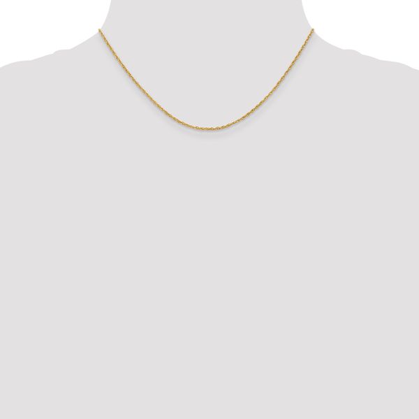 Leslie's 18K 16 inch 1.3mm Baby Rope with Lobster Clasp Chain - Image 4