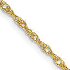 Leslie's 18K 18 inch 1.3mm Baby Rope with Lobster Clasp Chain