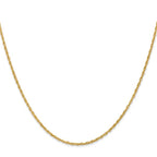 Leslie's 18K 18 inch 1.3mm Baby Rope with Lobster Clasp Chain - Image 2