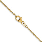 Leslie's 18K 16 inch 1.1mm Singapore with Spring Ring Clasp Chain - Image 3