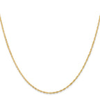 Leslie's 18K 20 inch 1.1mm Singapore with Spring Ring Clasp Chain - Image 2