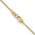 Leslie's 18K 16 inch 1mm Diamond-cut Spiga with Spring Ring Clasp Chain - Image 3