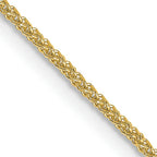 Leslie's 18K 18 inch 1mm Diamond-cut Spiga with Spring Ring Clasp Chain