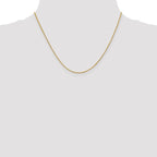 Leslie's 18K 18 inch 1mm Diamond-cut Spiga with Spring Ring Clasp Chain - Image 4