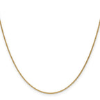 18K Leslie's 1.15mm D/C Cable Chain - Image 2