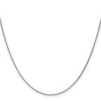 18K Leslie's WG 1.15mm D/C Cable Chain - Image 2