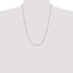 18K Leslie's WG 1.15mm D/C Cable Chain - Image 4