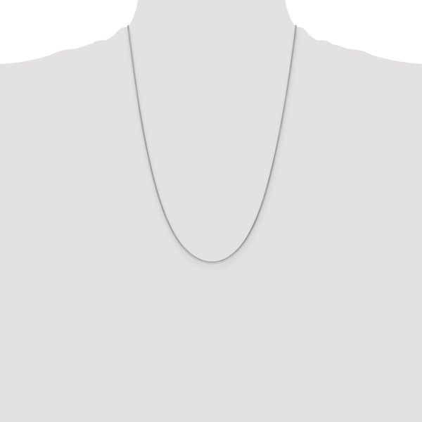 18K Leslie's WG 1.15mm D/C Cable Chain - Image 4