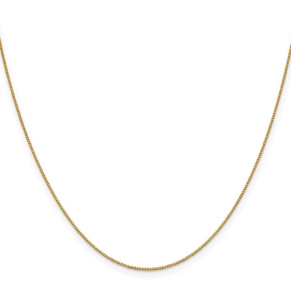 Leslie's 18K 18 inch .7mm Box with Lobster Clasp Chain - Image 2