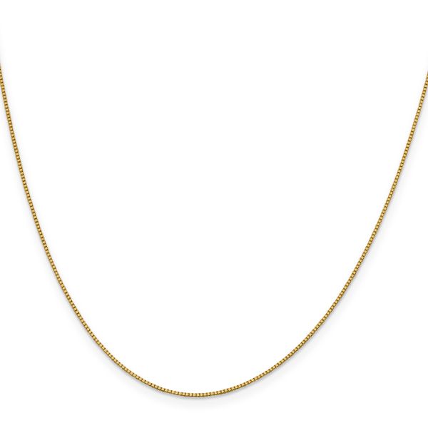 Leslie's 18K 18 inch .9mm Box with Lobster Clasp Chain - Image 2