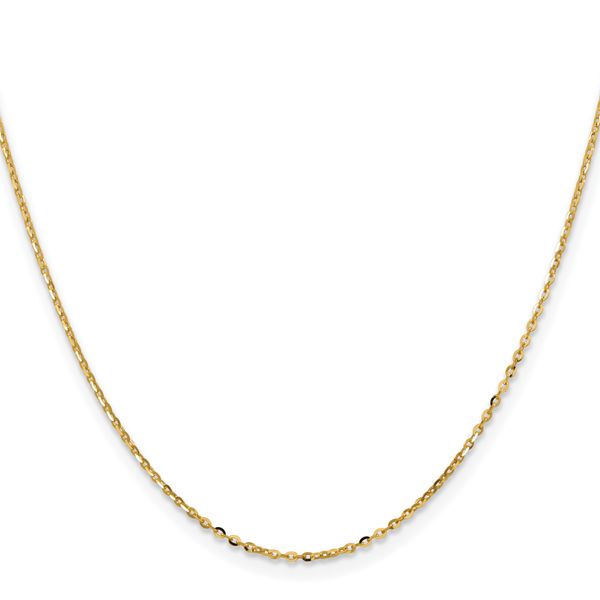 18K Leslie's 1.5mm D/C Cable Chain - Image 2