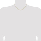 18K Leslie's 1.5mm D/C Cable Chain - Image 4