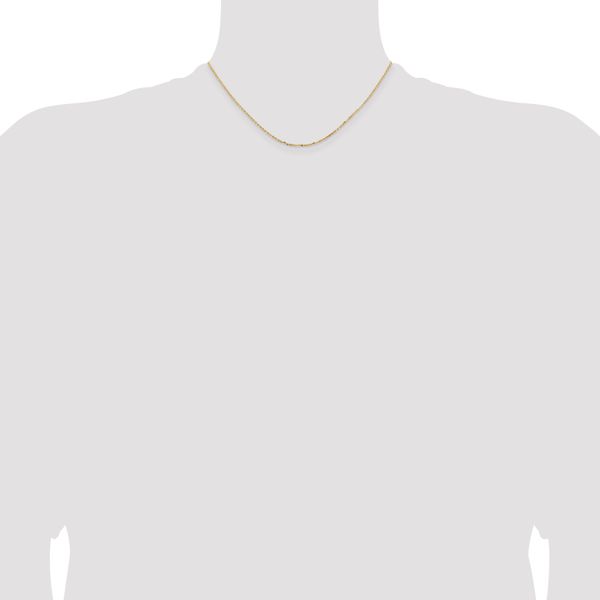 18K Leslie's 1.5mm D/C Cable Chain - Image 4