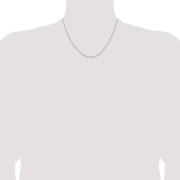 18K Leslie's 1.5mm D/C Cable Chain - Image 4