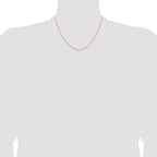 18K Leslie's 1.5mm D/C Cable Chain - Image 4