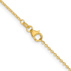 18K Leslie's 1.5mm D/C Cable Chain - Image 3