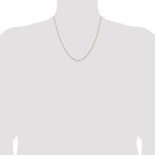 18K Leslie's 1.5mm D/C Cable Chain - Image 4