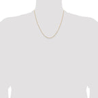 18K Leslie's 1.5mm D/C Cable Chain - Image 4
