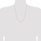 18K Leslie's 1.5mm D/C Cable Chain - Image 4