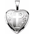 Heart Locket with Cross
