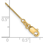 Leslie's 14K .8mm Spiga Chain Anklet - Image 2