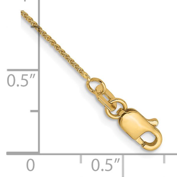Leslie's 14K .8mm Spiga Chain Anklet - Image 2