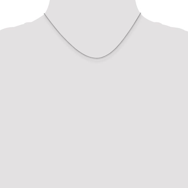 Leslie's 14K White Gold .8mm Spiga Chain - Image 4
