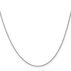 Leslie's 14K White Gold .8mm Spiga Chain - Image 2