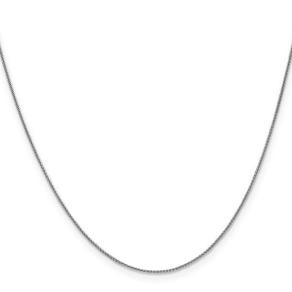 Leslie's 14K White Gold .8mm Spiga Chain - Image 2