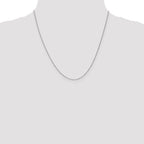 Leslie's 14K White Gold .8mm Spiga Chain - Image 4