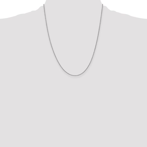 Leslie's 14K White Gold .8mm Spiga Chain - Image 4