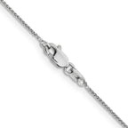 Leslie's 14K White Gold .8mm Spiga Chain - Image 3