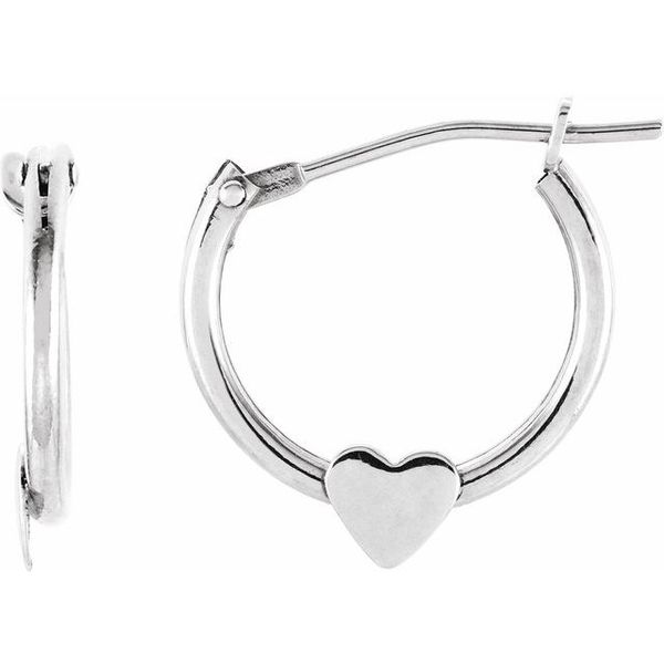 Youth Heart Hoop Earrings