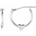 Youth Heart Hoop Earrings