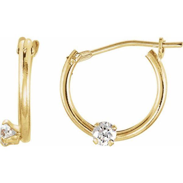Youth Accented Hoop Earrings