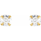 Round 4-Prong Youth Stud Earrings - Image 2