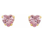 Heart Snap-In Youth Stud Earrings - Image 2