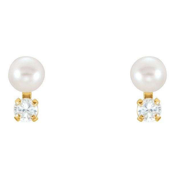 Youth Accented Pearl Earrings - Image 2