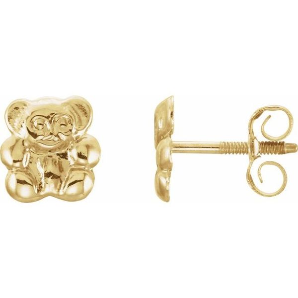 Youth Teddy Bear Earrings