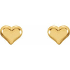 Youth Puffed Heart Earrings - Image 2