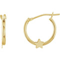 Youth Star Hoop Earrings