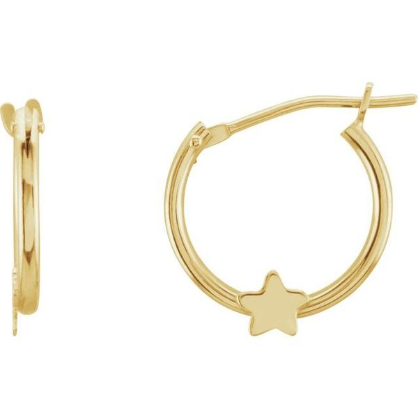 Youth Star Hoop Earrings