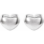 Youth Puffed Heart Earrings - Image 2