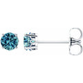 Round 4-Prong Scroll Setting® Stud Earrings