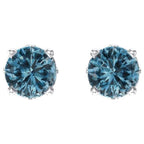 Round 4-Prong Scroll Setting® Stud Earrings - Image 2